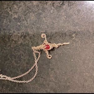Wire Dagger Necklace